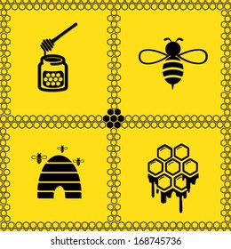 Honey vector icons