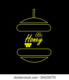 Honey, vector illustration