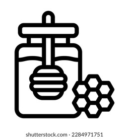 Honey Vector Line Icon Design