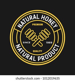 Honey - vector logo/icon illustration label
