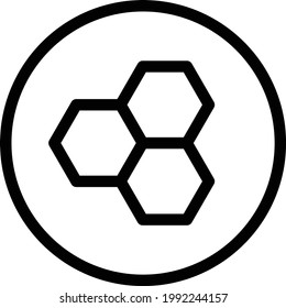 honey vector thin line icon