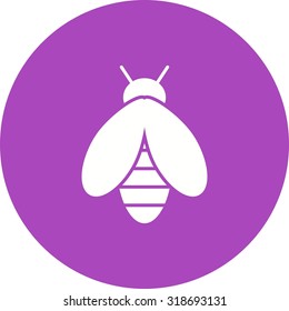 Honeybee, bee, honey icon vector image. Can also be used for Animals and Insects. Suitable for mobile apps, web apps and print media.