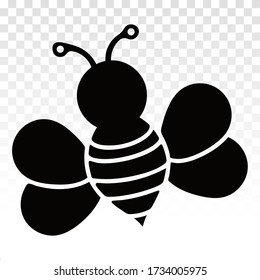 Honeybee or honey bee flat icons for apps and websites