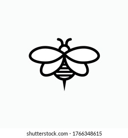 Honeybee Icon. UI Symbol - Vector.