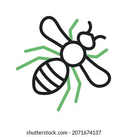 Honeybee icon vector image. Can also be used for Carnival. Suitable for mobile apps, web apps and print media.