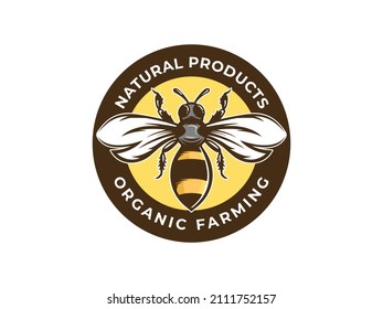 Honeybee Logo Illustration Best For Label Design Premium Vector