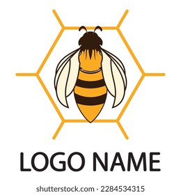 Honeybee Logo illustration best for label design Premium Vector