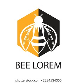 Honeybee Logo illustration best for label design Premium Vector