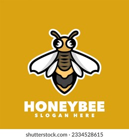 Honeybee mascot simple design template
