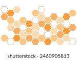 Honeycomb abstract artwork, beehive pattern for decoration, hive symbol for fabric design