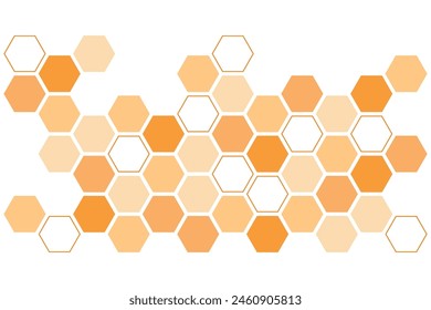 Honeycomb abstract artwork, beehive pattern for decoration, hive symbol for fabric design