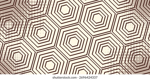 Fondo abstracto del panal. Esquema repetido de mosaico de azulejos hexagonales Fondo de pantalla. Modelo inconsútil de la superficie con el ornamento geométrico clásico. Papel digital, impresión textil, relleno de página. Arte vectorial