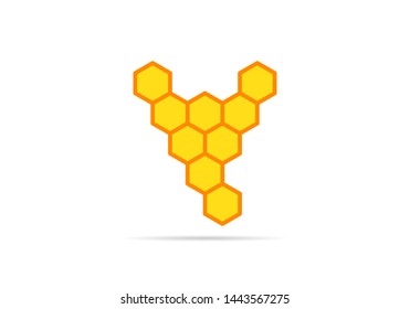  honeycomb abstract icon color  illustration