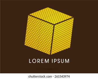 Honeycomb, Abstract Square, Cube Box sign , logo, symbol, icon, graphic, vector .
