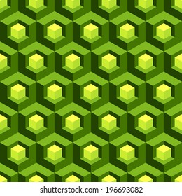 Antecedentes del peine de miel 3d. Mosaico. Ilustración vectorial. 