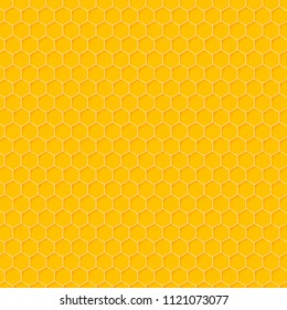 Antecedentes de abeja de una colmena de abejas. Ilustración vectorial de la textura geométrica. Patrón de hexagones sin soldadura para tela, impresión, papel pintado, envoltura, tela de moda, diseño textil