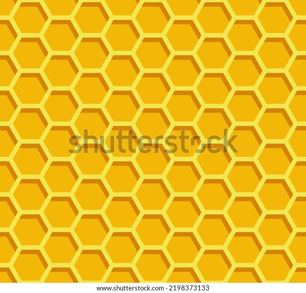 Honeycomb Background Beehive Seamless Pattern Vector Stock Vector ...