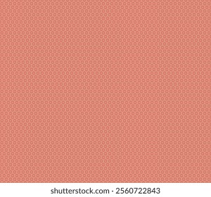 Honeycomb Background. Brick Red color on matching background. Hexagon stacked mosaic composition. Small hexagon geometric shapes. Seamless design. Tileable vector illustration.