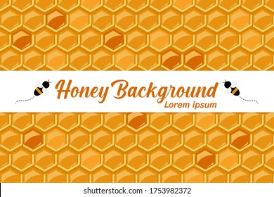 Honeycomb Background Hexagon Pattern Geometric Texture Yellow Hive Bees