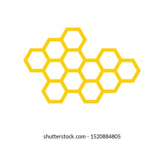 Honeycomb Background. Icon honeycomb. Vector Illustration of Geometric Hexagons Background