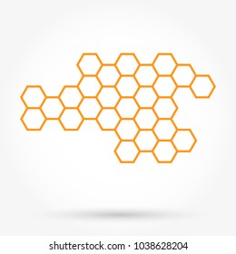 Honeycomb background texture