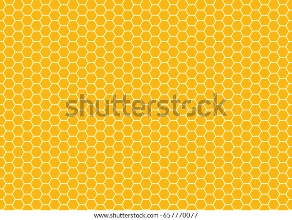 蜂の巣からのハニカムの背景テクスチャー ベクター六角形のパターン のベクター画像素材 ロイヤリティフリー