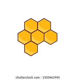 Honeycomb background texture illustration design. EPS 10