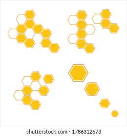 Honeycomb background texture illustration design