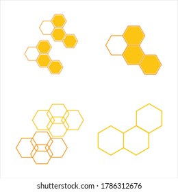 Diseño de la ilustración de la textura de fondo del combo de abeja