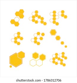 Diseño de la ilustración de la textura de fondo del combo de abeja