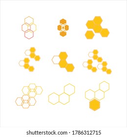 Honeycomb background texture illustration design