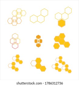 Diseño de la ilustración de la textura de fondo del combo de abeja