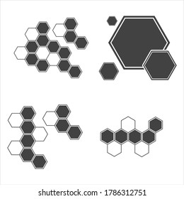 Honeycomb background texture illustration design