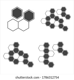Honeycomb background texture illustration design