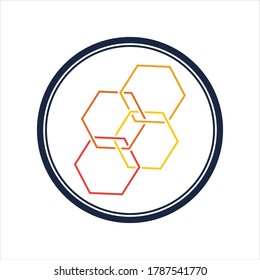 Honeycomb background texture illustration design