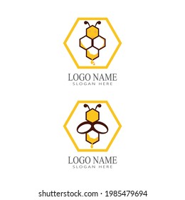 Diseño de la ilustración de la textura de fondo del combo de abeja