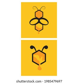 Diseño de la ilustración de la textura de fondo del combo de abeja
