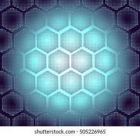 honeycomb background. Vector