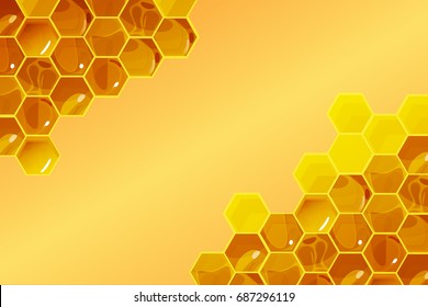 Honeycomb background Vector Illustration