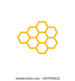 Honeycomb Background. Vector Illustration of Geometric Hexagons Background