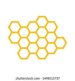 Honeycomb Background. Vector Illustration of Geometric Hexagons Background