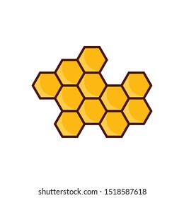 Honeycomb Background. Vector Illustration of Geometric Hexagons Background