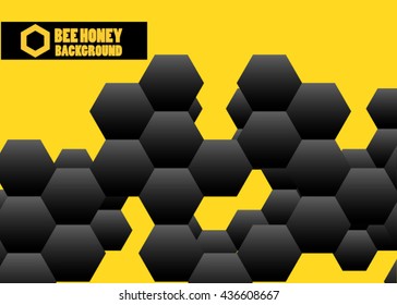 Honeycomb background. Vector illustration of geometric pattern with honeycombs for backgrounds.