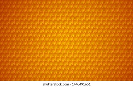 Honeycomb background. Vector pattern for honey, food and bees related subjects