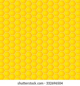 honeycomb background yellow vector illustration