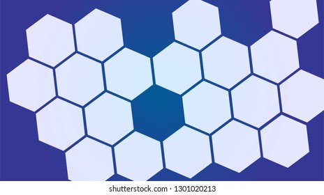 Honeycomb background,gradient Hexagons pattern, vector illustration - Vector