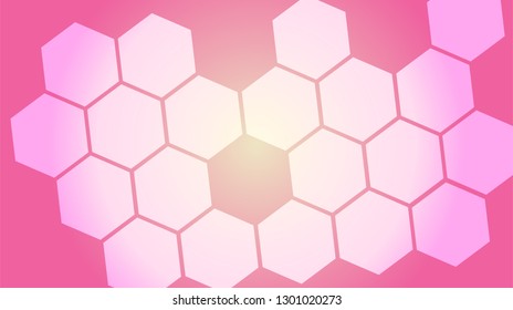 Honeycomb background,gradient Hexagons pattern, vector illustration - Vector