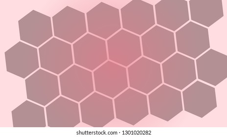 Honeycomb background,gradient Hexagons pattern, vector illustration - Vector