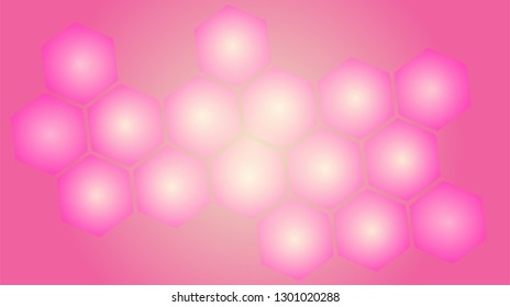Honeycomb background,gradient Hexagons pattern, vector illustration - Vector