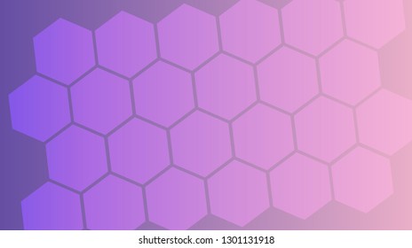 Honeycomb background,gradient Hexagons pattern, vector illustration - Vector